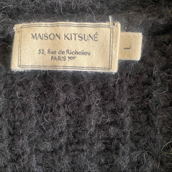 MAISON KITSUNE FLUFFY STRIPES BOXY CARDIGAN - Picture 5 of 6